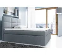 ALAN 2M wygodne łóżko kontynentalne 160x200 z materacem i pojemnikiem
